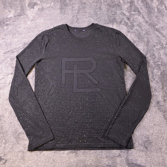 Ralph Lauren Purple Label Tops - Ralph Lauren Purple Label RL Rhinestone Monogram Long Sleeve Tee Size XL $1390